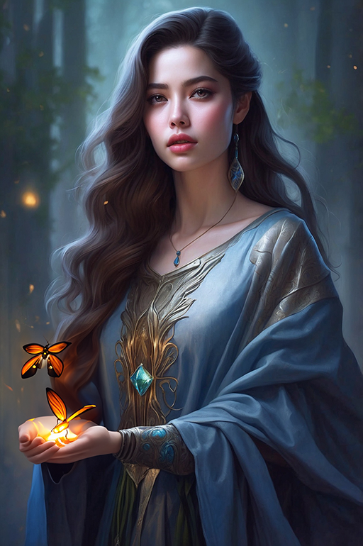 Human Female Sorceress 2
A human female sorceress with long brown hair. Wearing blue robes casting a spell with magical glowing butterflies.
Keywords: human;female;sorceress;blue;long hair;brown;magic;butterflies;light;spell